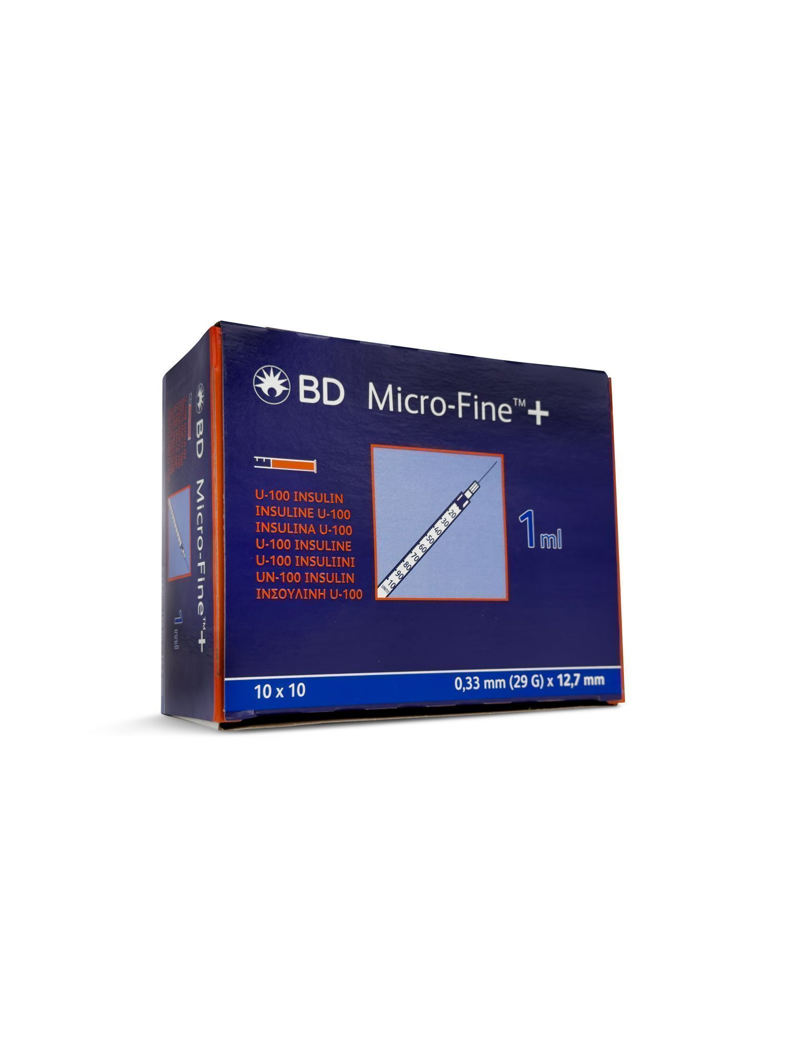 (x50) 1ml BD Micro-Fine Plus U100 29g 12.7mm