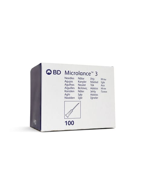 (x10) 23g BD Microlance Blue - 1 (25mm)